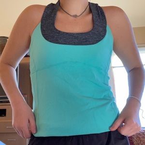 Lululemon teal blue tank top